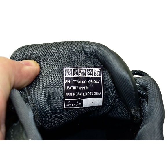 D0 NEW SKECHERS X DOJA CAT Olive Leather Hi Ryze Sneaker Shoes 177940 Size 8.5 - Picture 8 of 8